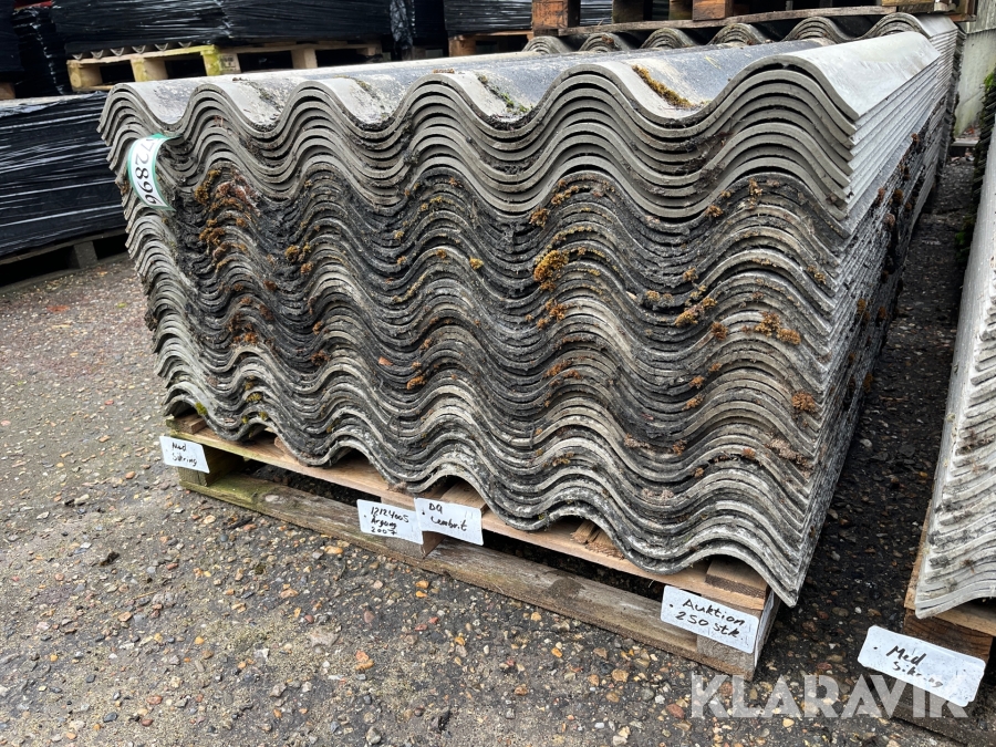 B9 tagplader med sikring Cembrit B9 2007 - 5 paller 250 stk