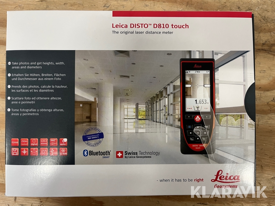 Laser afstandsmåler Leica Disto D810 Touch