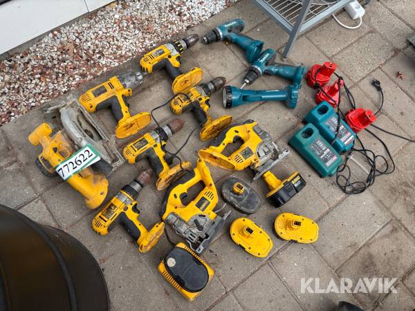 Håndværktøj Dewalt/Makita - 11 styk