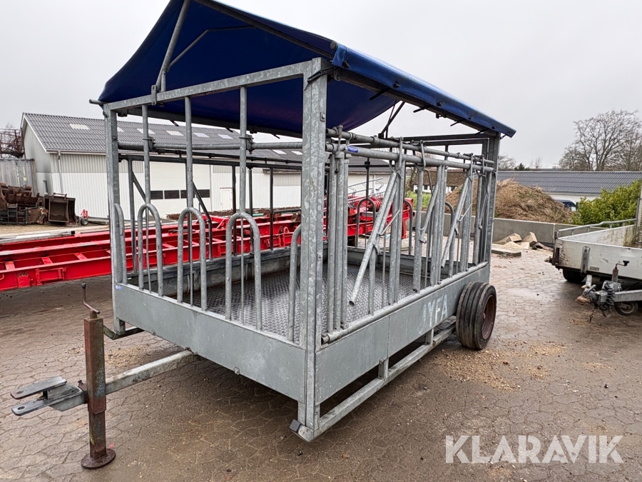Mobil foderhæk Jyfa inklusive ekstra sidefag og diverse