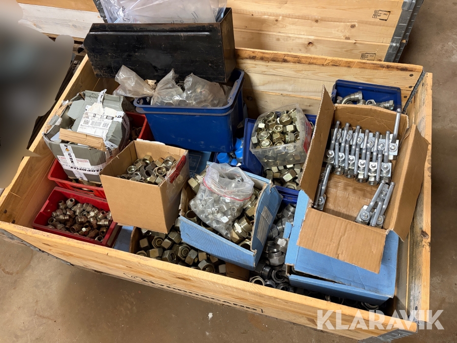 Lot - fittings og kuglehaner - 1 palle