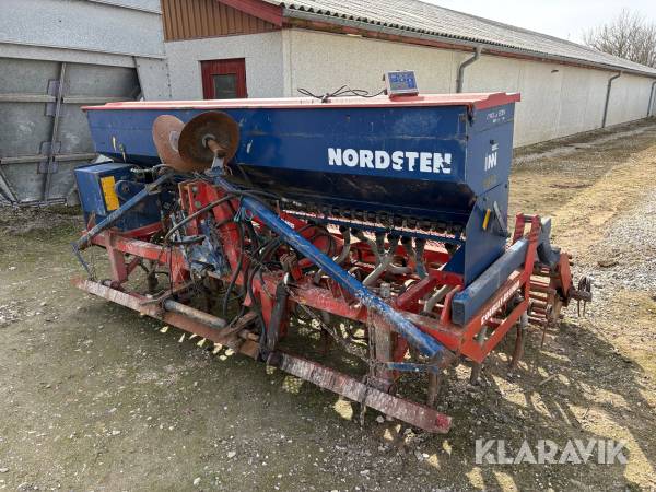 Såmaskine Nordsteen Kulti-Seeder med dobbelt-Record såbedsharve