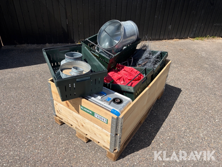 Assorterede tilbehør til ventilation/ventilationsrens