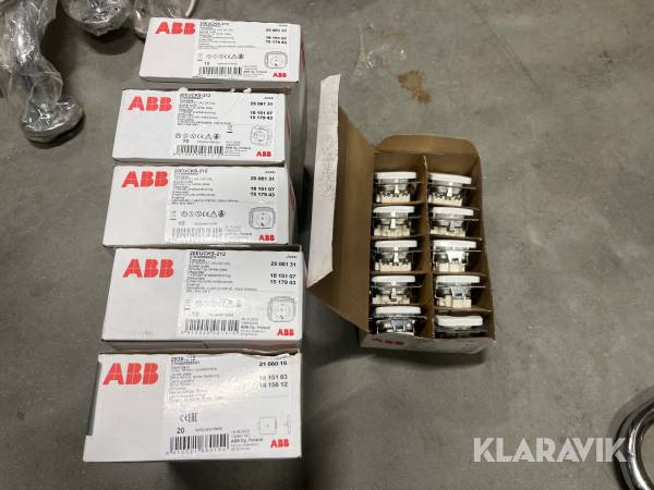 Stikkontakter ABB 20EUCKS-212 50styk