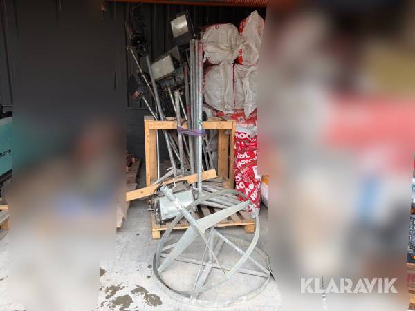 Arbejdslamper Wexim - med støtteben, 7 styks