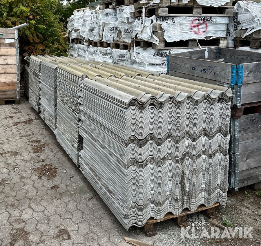 Eternitplader lysgrå - 375 styk