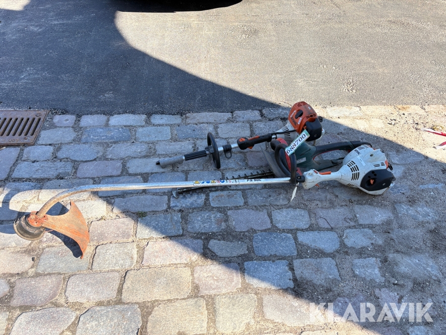 Hækkeklipper, multimaskine  og græstrimmer STIHL, metabo