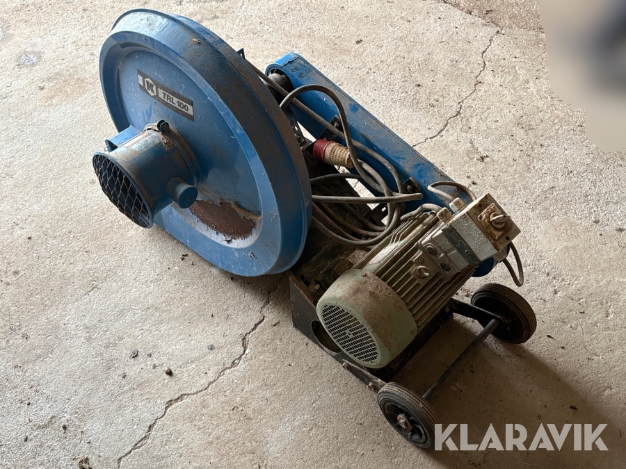 Kornblæser med indføder og vægt Kongskilde TRL100, CAD20