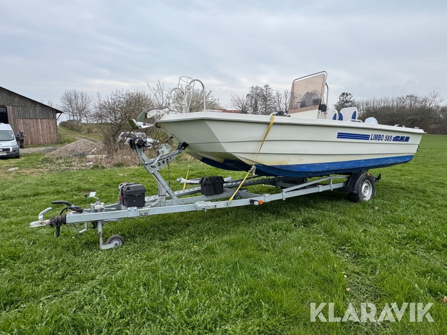 Båd og bådtrailer Limbo - Brenderup 585 - A05