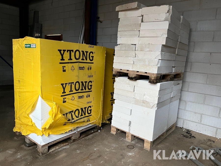 Gasbeton Ytong blokke + overlæggere