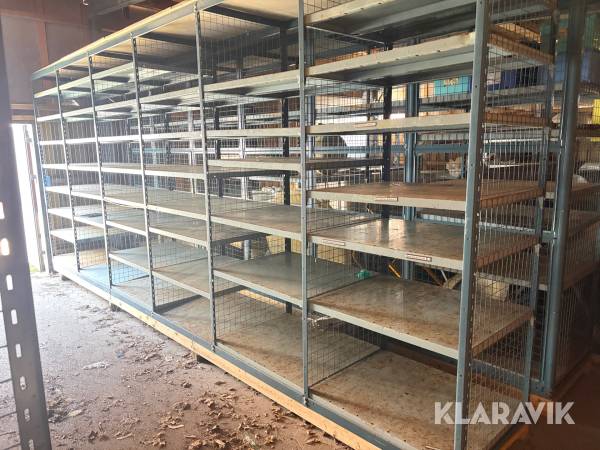 Stål reoler - 17 fag