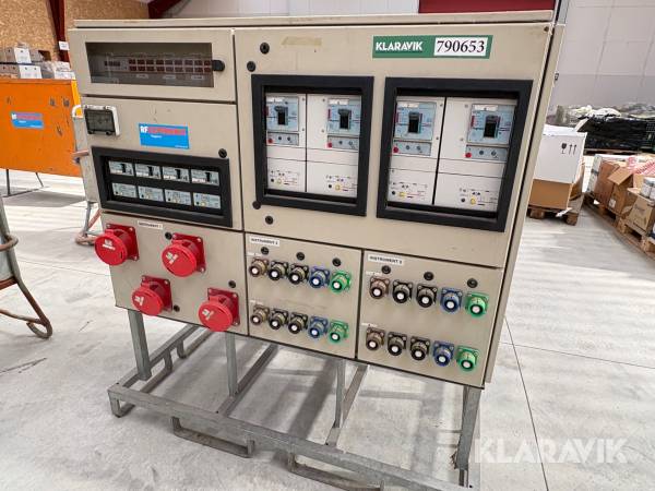 Eltavle ByggEl 800 A med Powerlock-udtag