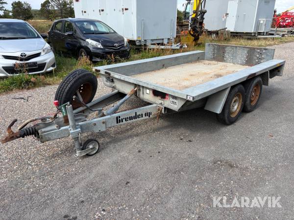 Maskintrailer Brenderup med tip - 3000kg - 1 styk