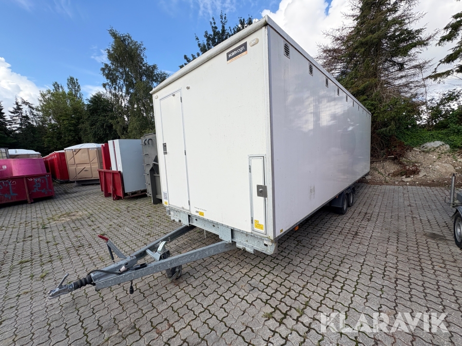 Toilet trailer med 10 toilletter Scanvogn 2000 kg
