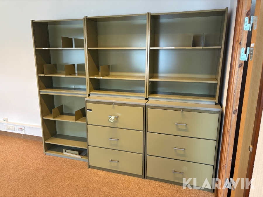 Stålskabe og skuffer med lås Nobø fabrikker