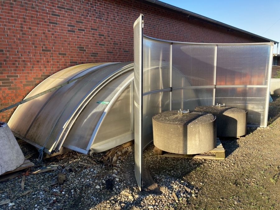 Overdækning til pool