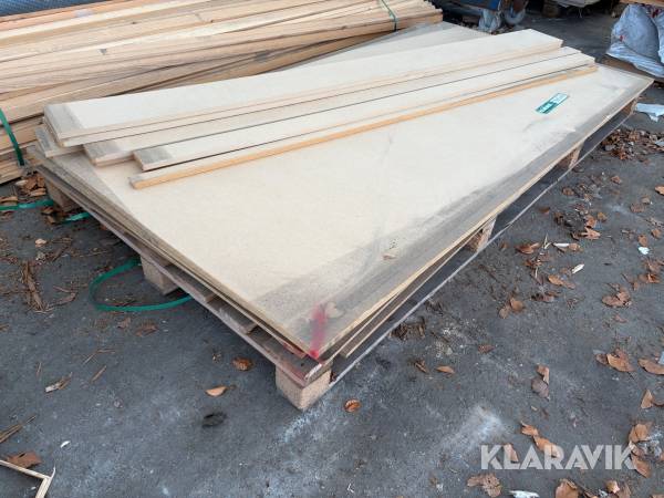 MDF-plader blandet lot 15 Styk