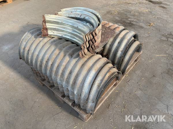 Pansertoppe 24 styk. og vægstykker 6 styk.