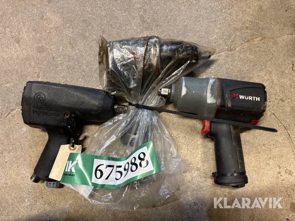 Luftnøgler blandet lot, 3 styk.