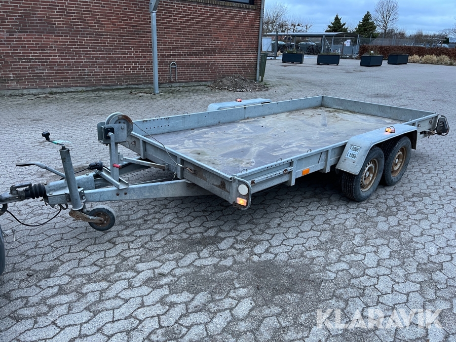 Anhængere til personbiler Selandia F1326 A25 2000kg med ramper.