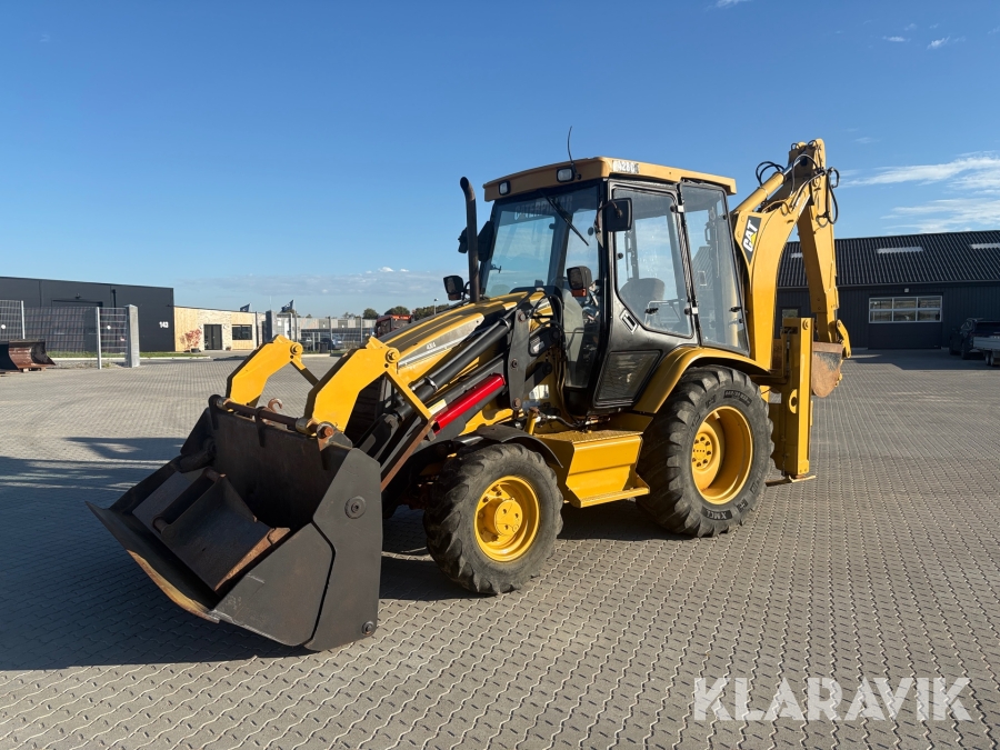 Rendegraver Caterpillar 428C 4x4 med tilbehør
