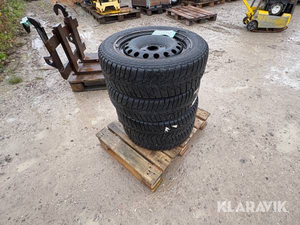 Hjul med vinterdæk Continental TS800 175/65-14 4 styk 
