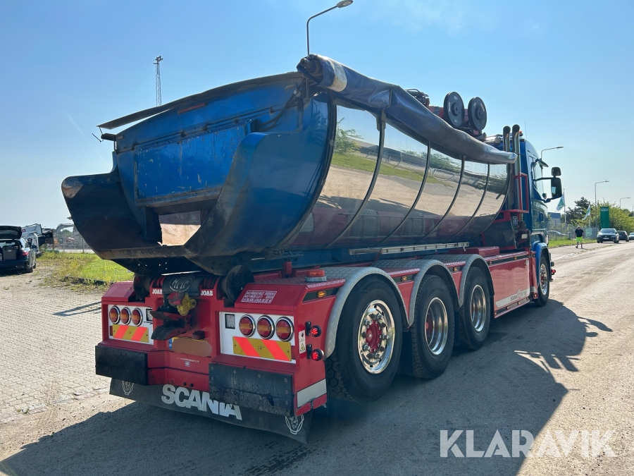 Lastbil Scania R730 Med Asfaltlad Kran grab Og Kroghejs Sca lastbil-scania-r730-med-asfaltlad-kran-grab-og-kroghejs-sca