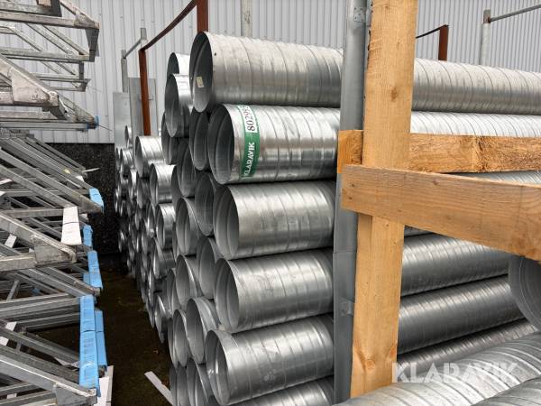 Spirorør / ventilationsrør ukendt 250 millimeter galvaniseret