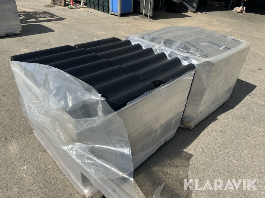 Bølgeplader Euronit 702 HJ/HU Sort - 300 styks