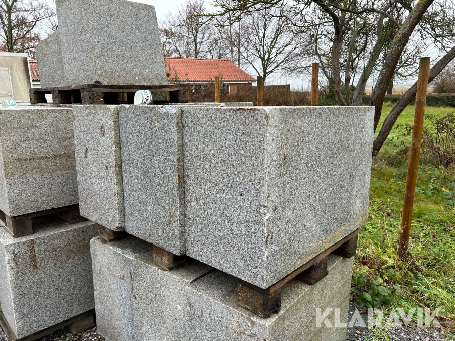 Granitsten 3 Stk 90x40x60cm, Guldborgsund, Klaravik auktione