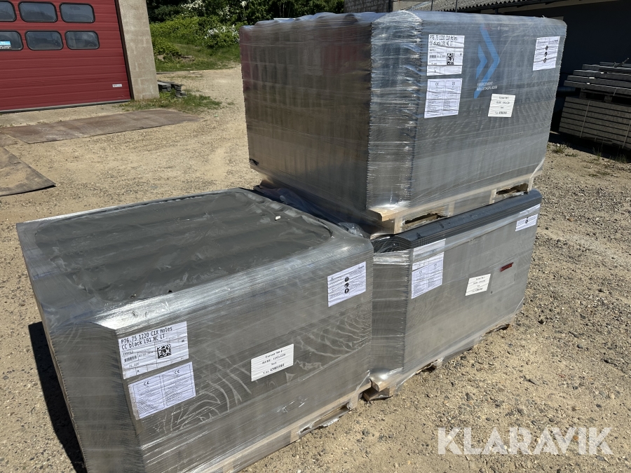 Bølgeplade Euronit 700T HJ/HU Sort - 225 styks