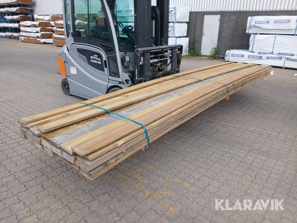 Trykimprægnerede brædder 25 x 150 mm 193,8 m