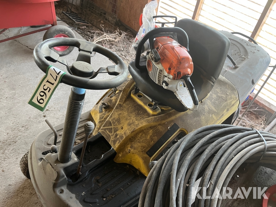 Græsslåmaskine/Motorsav Texas/Stihl Rider 6100E/MS261C 2 dele
