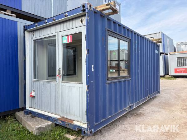 Vagtcontainer med toilet og bad