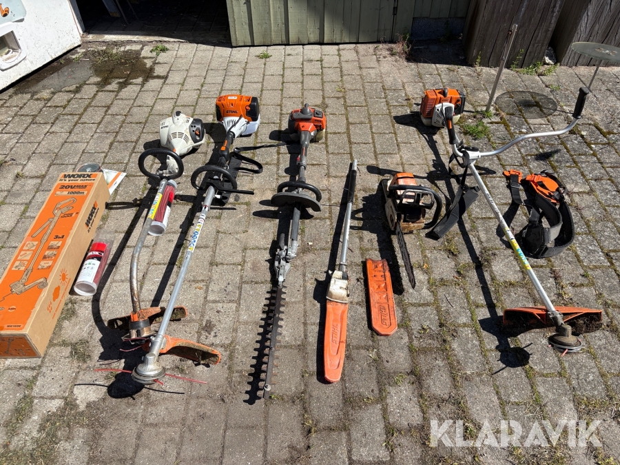 Lot blandet havemaskiner Stihl, Husqvarna