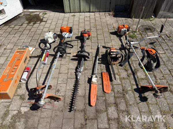 Lot blandet havemaskiner Stihl, Husqvarna
