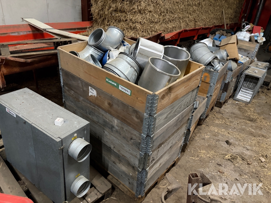 Ventilationsmaterialer blandet lot