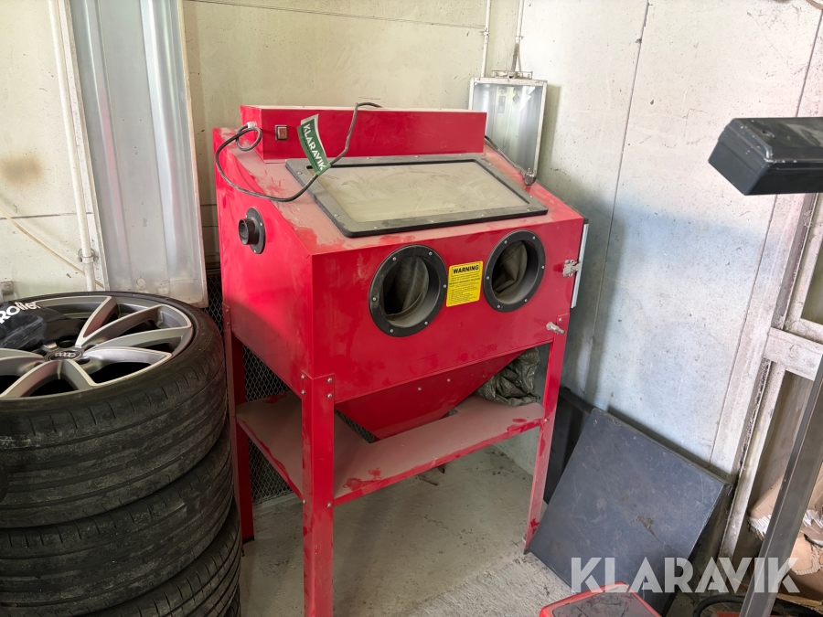 Sandblæsningskabine på stativ