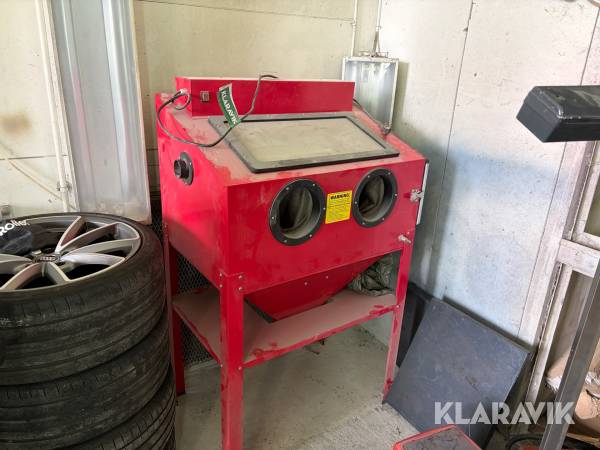 Sandblæsningskabine på stativ