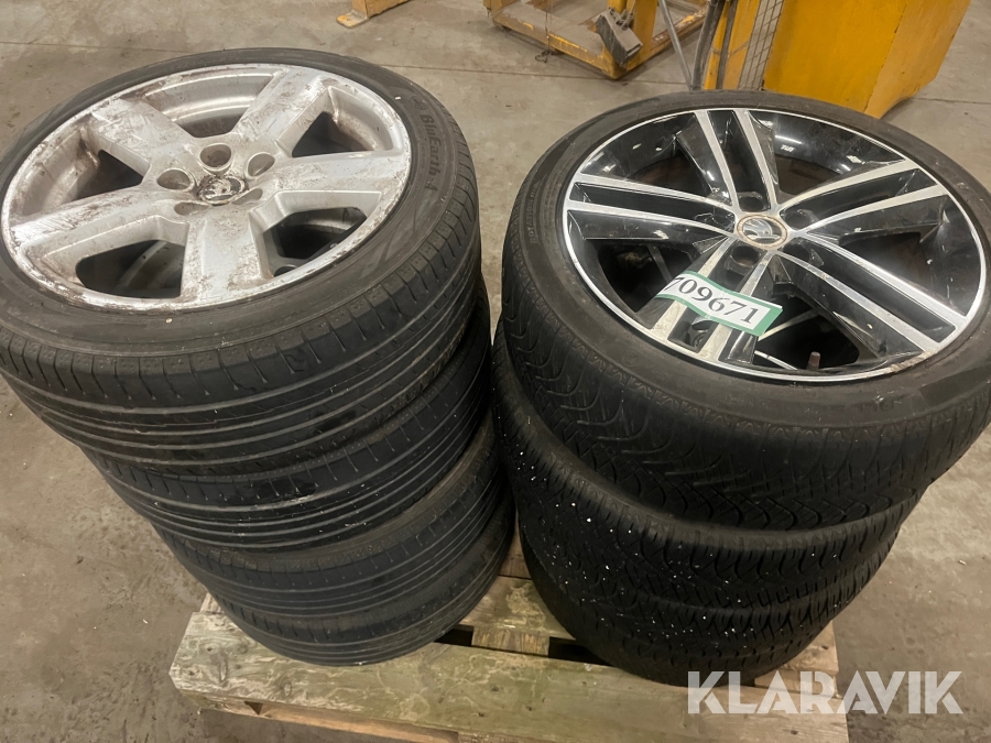 Alufælge Skoda 2 sæt 8 styk