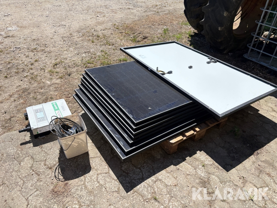 Solcellepaneler Ulica Solar UL-365M-120HV, 8 Styk med elboks og skinner