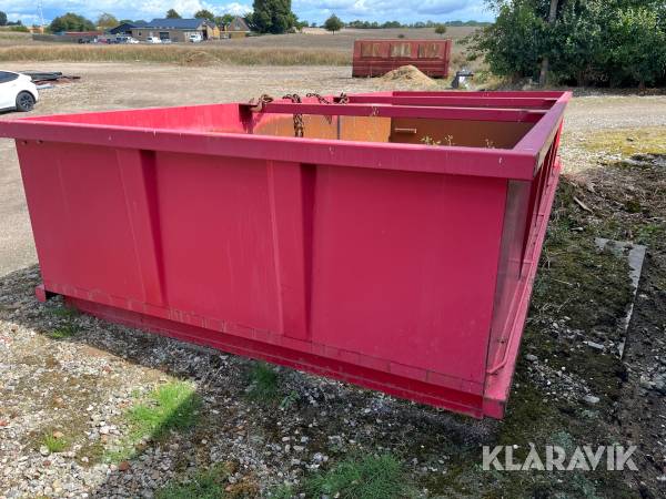 Overbygning til container