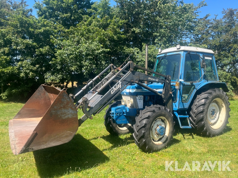 Veterantraktor Ford 6610 Turbo med frontlæsser
