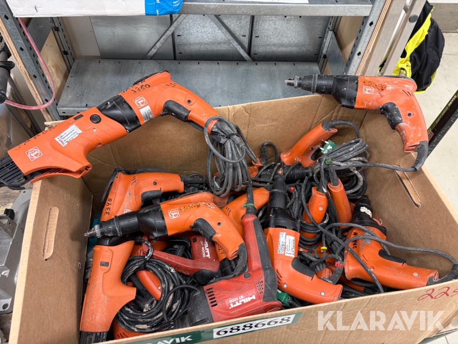 Håndværktøj Hilti Fein Makita blandet lot 22 styk
