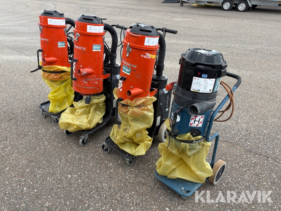 Industristøvsugere Husqvarna/Dustcontrol S 13/DC2900 - 4 styk
