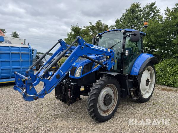 Traktor New Holland T5.115 med frontlæsser og GPS