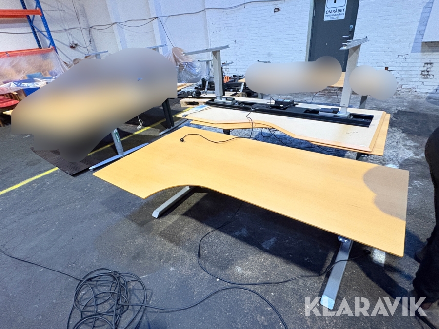 Hæve/sænke borde 3 styk