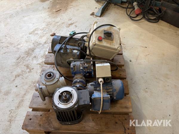 Vinkel gear og el motor med styringer Blandet lot.