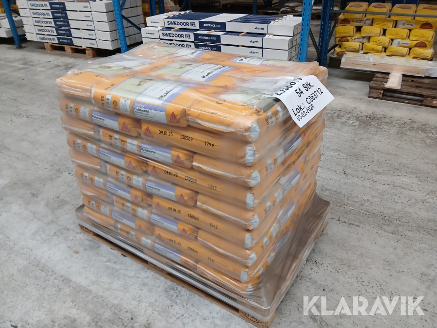 Pudsemørtel Skalflex KC 50/50/700 0-2 mm 54 poser