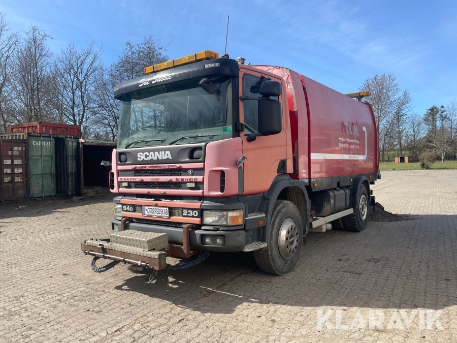Feje/ suge Lastbil Scania 230 94D, Favrskov, Klaravik auktio